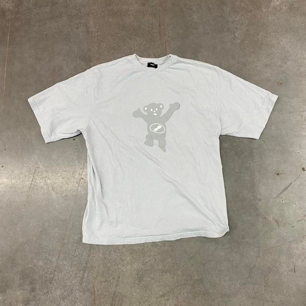 WE11DONE Welldone Teddy Bear Front/Back Print Tee-Shirt Size XL